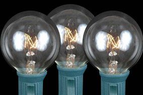 Novelty Lights, Inc. G40-E12-5W-S-FR Globe Outdoor Patio Party Christmas Replacement Bulbs, Frosted White, 25... N9