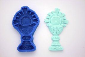 CHALICE COMMUNION RELIGIOUS SILICONE MOLD FOR FONDANT, GUM PASTE, CHOCOLATE, HARD CANDY, FIMO, CLAY, SOAPS