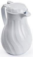 Set of 2 - White Swirl 2-Liter Thermal Coffee Carafe Includes 3 Colored Tags for Labeling Drinks, Polyurethane... N4