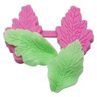FOUR-C Cake Supplies Leaves Silicone Veiners Molds Embossed Mold Cake Decorating Kit Color Pink N2