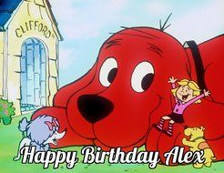Clifford the Big Red Dog Edible Image Photo Cake Topper Sheet Personalized Custom Customized Birthday Party -...