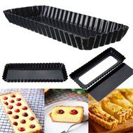 Hanperal Rectangle Fluted Pie Tart Pan Mold Baking Removable Bottom Nonstick Quiche Tool N2