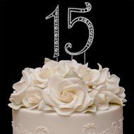 Birthday Crystal Cake Toppers Sparkling Bling Birthday Cake Toppers (50th Birthday Caketop Gold) N6