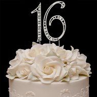 Birthday Crystal Cake Toppers Sparkling Bling Birthday Cake Toppers (50th Birthday Caketop Gold) N7