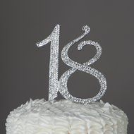 Birthday Crystal Cake Toppers Sparkling Bling Birthday Cake Toppers (50th Birthday Caketop Gold) N8