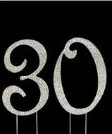 Birthday Crystal Cake Toppers Sparkling Bling Birthday Cake Toppers (50th Birthday Caketop Gold) N9