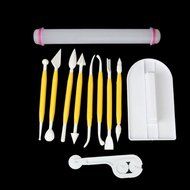 uxcell 14 Sets (46pcs) Cake Decration Tool Set Fondant cake Cutter Icing Plunger Mold Mould Sugarcraft Icing Decorating... N12