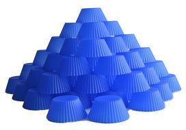 (48-pack) Reusable Silicone Baking Cups / Cupcake Liners by Happy Gourmet Kitchenware N6