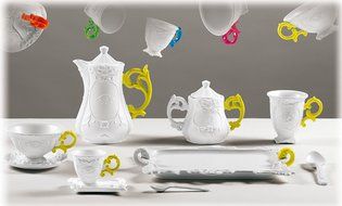 Seletti I-Ware Espresso Set, Fuchsia N4