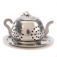"Stainless Steel Teapot Shape Tea Leaf Infuser Spice Loose Strainer Herbal Filter" shopping N4