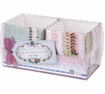 Frills &amp; Frosting Square Tea Party Bakers Molds