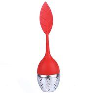 PersuingTech 3 Colors Food-grade Silicone Leaf Tea Ball Tea Bag Filter Creative Stainless Steel Insulation Tea... N20