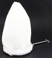 Thai Iced Tea Filter, Traditional Stainless Steel Thai Tea Strainer with Zipper Removable Strainer Sock N3