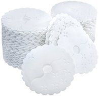 Regency Stem Wraps for the bases of stemmed glasses, Bag of 125 Disposable Fabric Covers