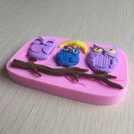 Anyana Owl Silicone Fondant Mold Cake Decorating Pastry Gum Pastry Tool Kitchen Tool Sugar Paste Baking Mould... N3