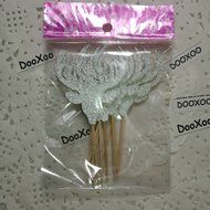 DOOXOO Deer Cupcake Toppers, Deer Party, Hunting Cake Topper,Gold Glitter,Animal Party Favors,Deer Decor,Cake... N7