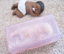 Silicone Mold 3.5 Inch Crawling Baby "Spanky" N3