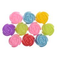TOOGOO(R) 10x Silicone Rose Muffin Cookie Cup Cake Baking Mold Chocolate Jelly Maker Mould N2
