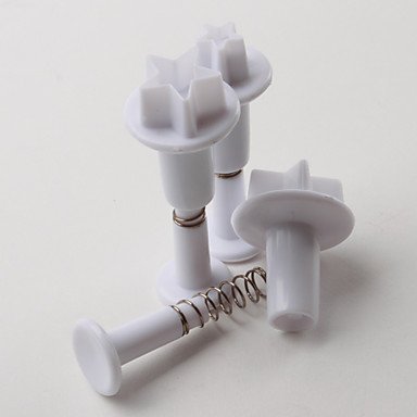 Sher Star Pattern Cake and Cookies Cutter Mold with Plunger (3 Pieces) N2