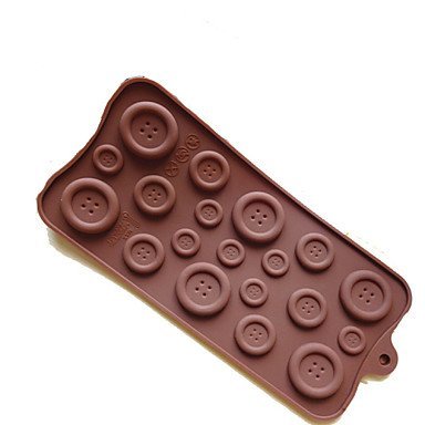 Sher Bakeware Silicone Buttons Baking Molds for Chocolate