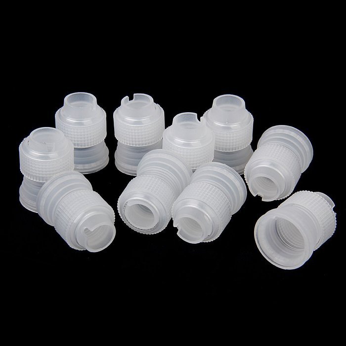 10pcs Coupler Adaptor Icing Piping Nozzle Bag Cake Flower Pastry Decoration Tool Small Size N8