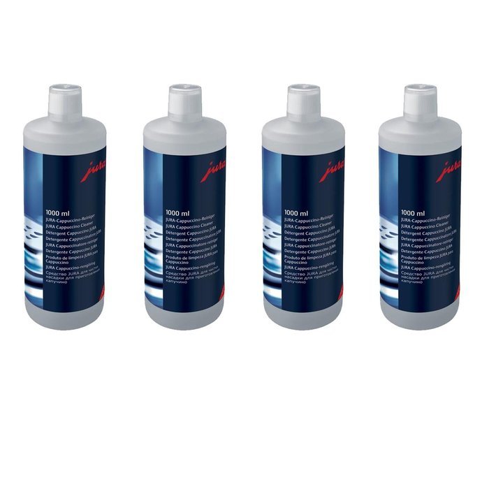 Set of 4 Jura Cappuccino Cleaner for Fully Automatic Machines 1000 mL