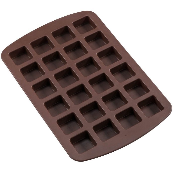 Sorbus&reg; 24 Cavity Silicone Brownie Squares Baking Mold Pans, Non-Stick, Easy To Clean, Oven / Microwave / Dishwasher...