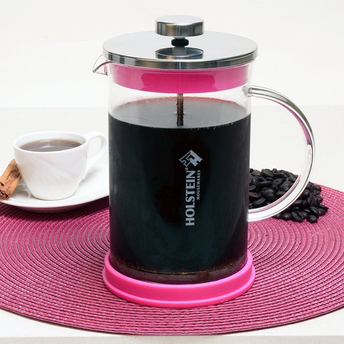 Holstein Housewares French Press, Pink N2