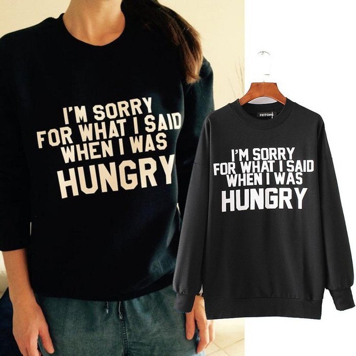 Pullover Tops,Morecome Women Ladies Letter Print Long Sleeve Sweatshirt Loose Blouse N49