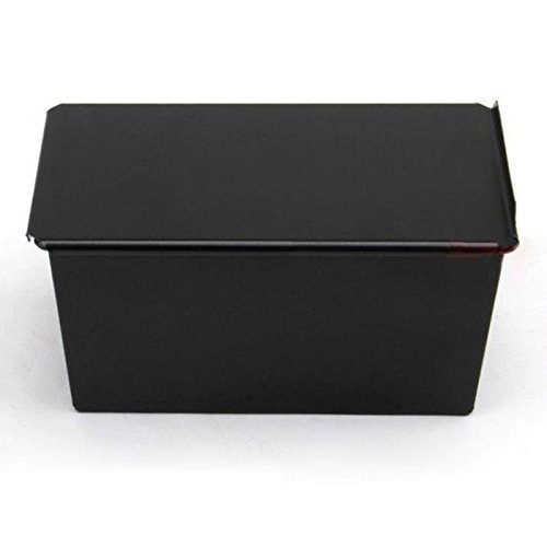 Black Baking Mould with Lid Cake Toast Bread Mold Non-stick Toast Box 750g N6