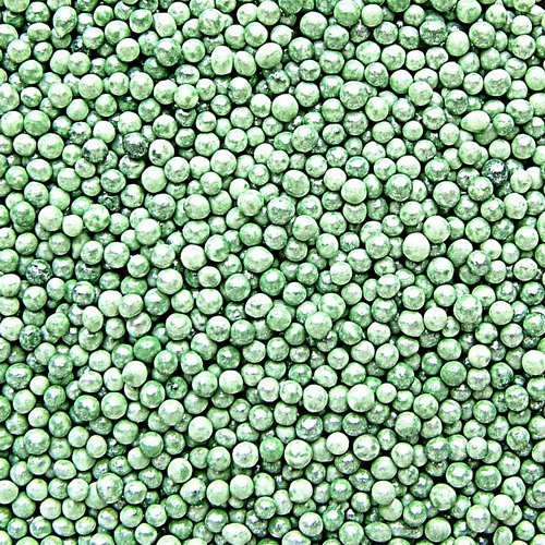 Natural Color Pearlized Green NonPareils/ 100's & 1000's cake cupcake decorations N2