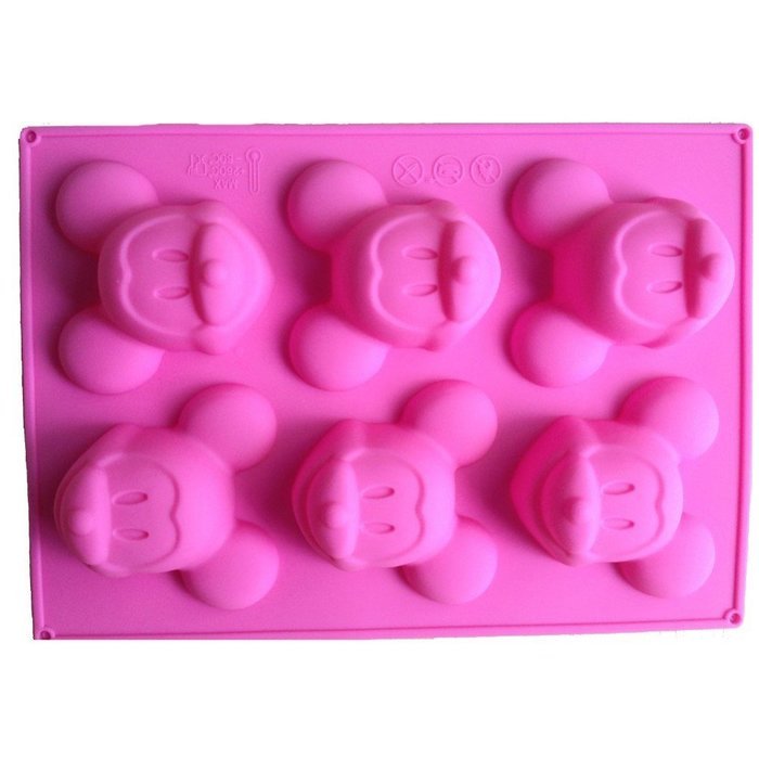 Anyana Mickey Mouse Silicone Cake Muffin Molds Cupcake Pan Soap N3