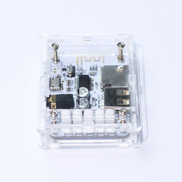 KKmoon Acrylic DIY Case Cover Shell for USB DC 5V Bluetooth 2.1 Audio Receiver Board Wireless Stereo Music Module... N4