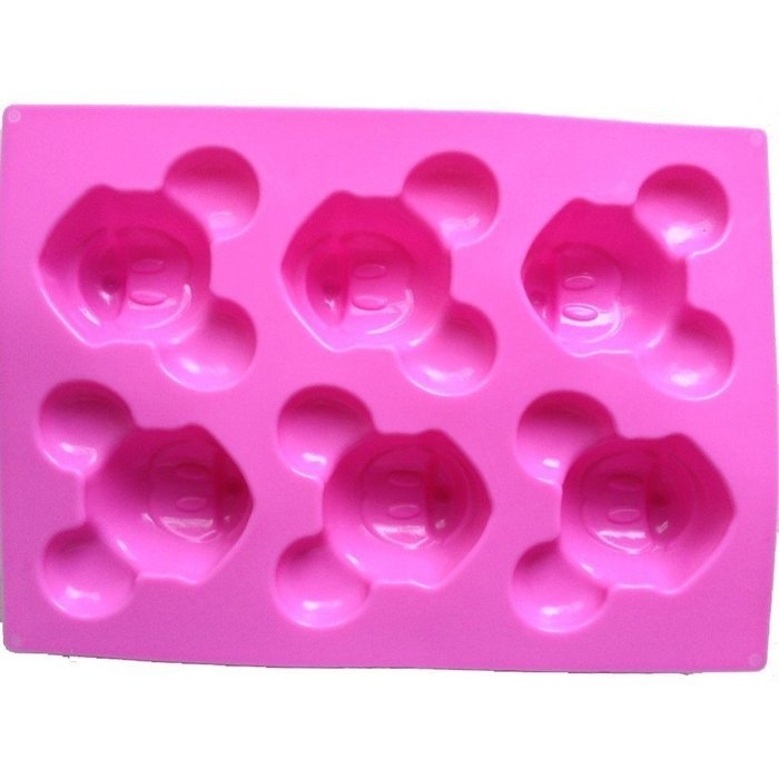 Anyana Mickey Mouse Silicone Cake Muffin Molds Cupcake Pan Soap N4