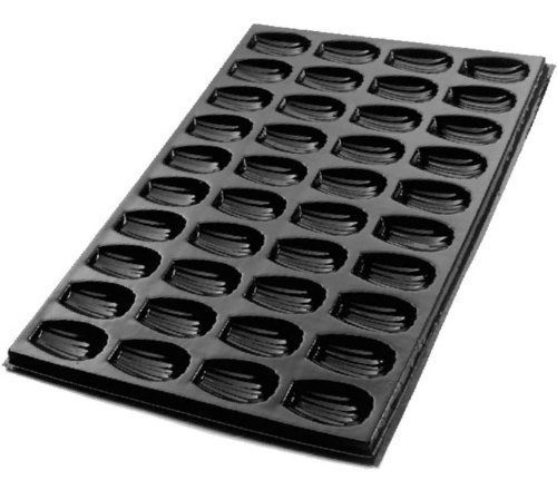 Flexipan Madeleine 1.2 Oz, 78mm x 47mm x 19mm Deep (3-1/6" x 1-13/16" x 3/4" Deep), 40 Cavities