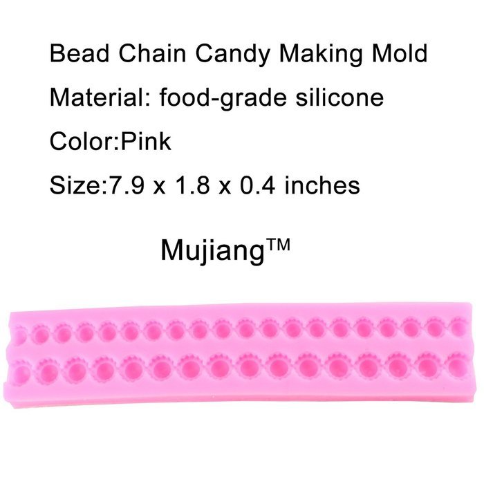 Mujiang Bead Chain Sugarcraft Silicone Fondant Pastry Mold N4