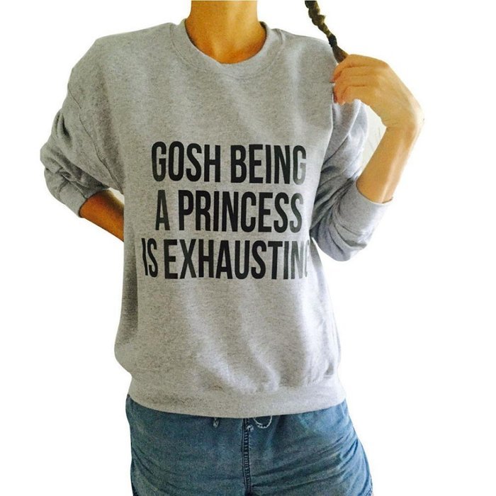 Pullover Tops,Morecome Women Ladies Letter Print Long Sleeve Sweatshirt Loose Blouse N50