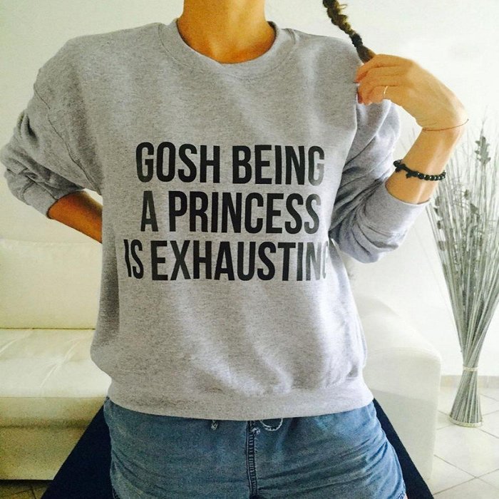 Pullover Tops,Morecome Women Ladies Letter Print Long Sleeve Sweatshirt Loose Blouse N51