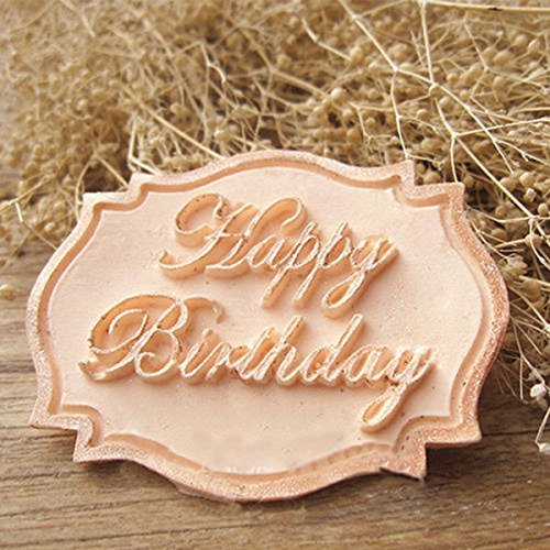 Genenic Lace Chocolate Fondant Mold Mould Cake Decorating Happy Birthday N8