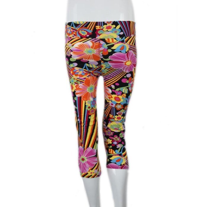 PHOTNO High Waist Fitness Yoga Sport Pants Printed Stretch Cropped Leggings N24
