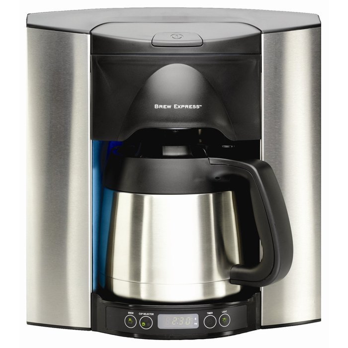 Brew Express Carafe Replacement - 10 Cup Stainless/Black N2
