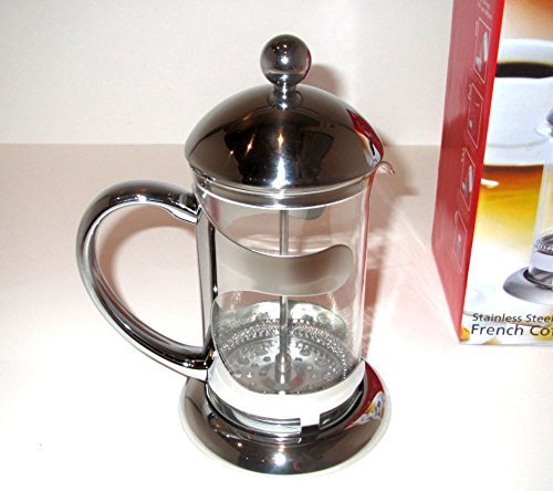 Uniware High Quality Stainless Steel French Coffee Press, Silver (600ml (2.5 Cups))