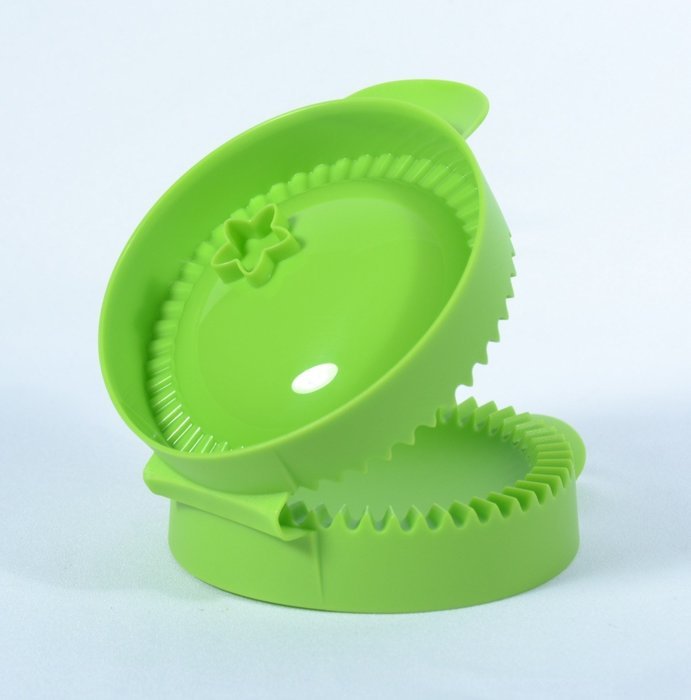 Tupperware Easy Pie Maker for 4" Full Circle Pies in Green N3