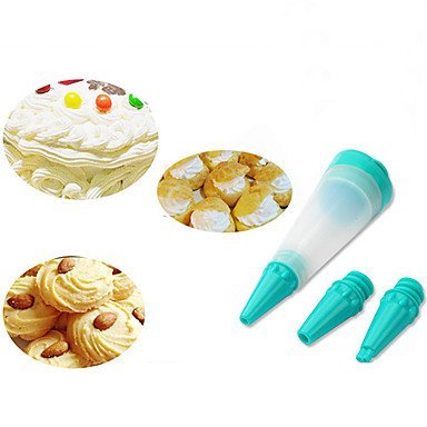 Y&XL&H Piping Rob Suit with 3 Icing Pipings Food Safe Silicone Material Random Colors N2