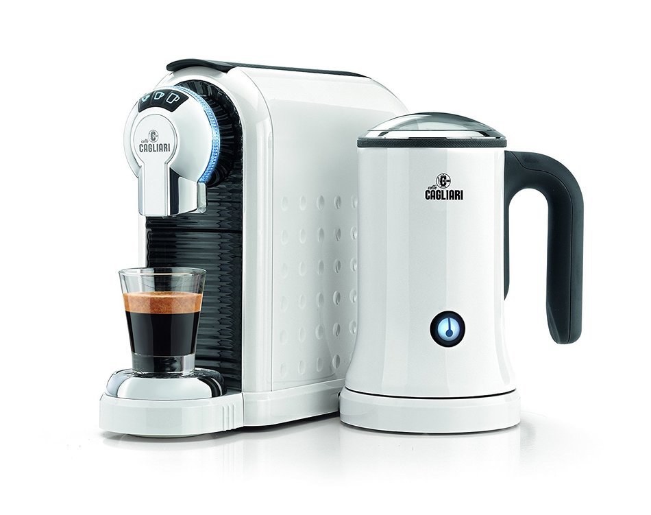 Caffe Cagliari Carina (Nespresso Capsule Compatible) With Milk Frother (Black) N13