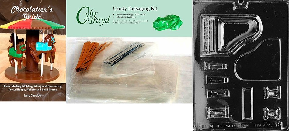 Cybrtrayd J012 Piano Chocolate Candy Mold with Exclusive Cybrtrayd Copyrighted Chocolate Molding Instructions N6