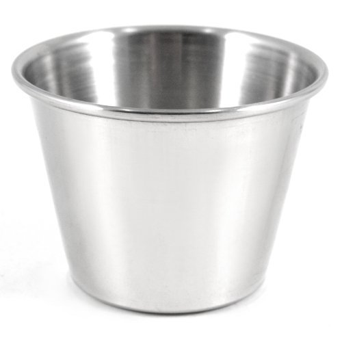 Stainless Steel Sauce and Condiment Cups, Set of 12 N2