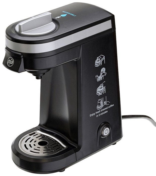 IFill Cup - Single Serve Compact K-cup Brewer - Ifill300 (Black) (Includes Free 6 Units of Ifill Cup Filter, Reusable... N3