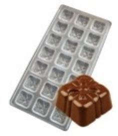 Polycarbonate Present Chocolate Mold, 21 Cavities