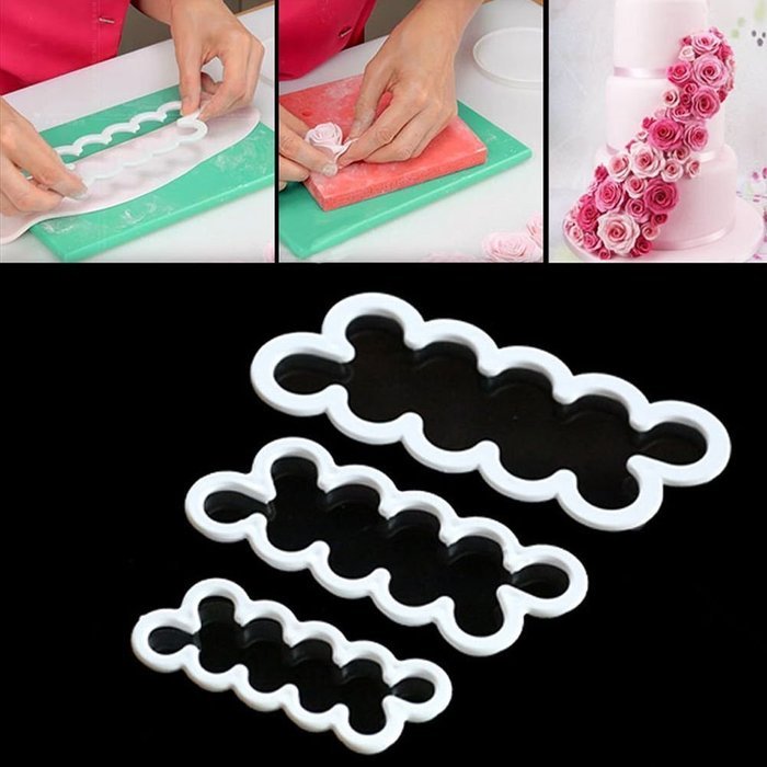 MAXGOODS Popular 3D Rose Flower Fondant Cake Chocolate Sugarcraft Mould Decor Mold N7